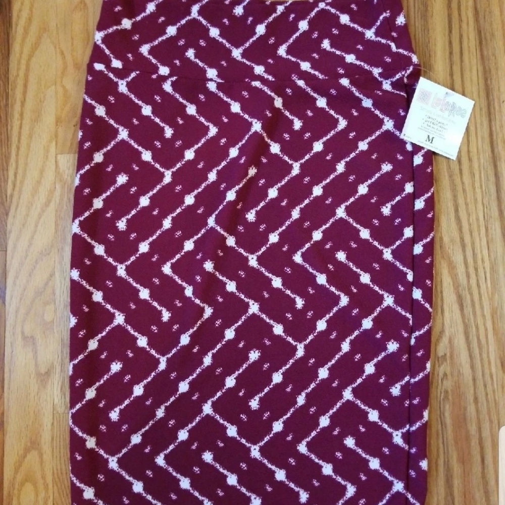 Lularoe Red Cassie Skirt